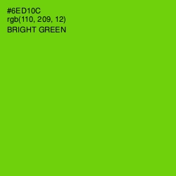#6ED10C - Bright Green Color Image